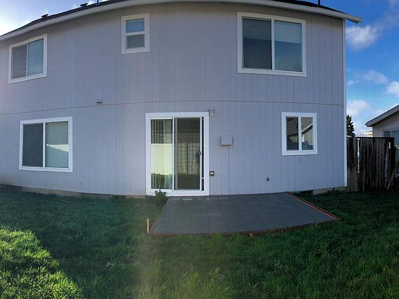 Back yard fenced in.