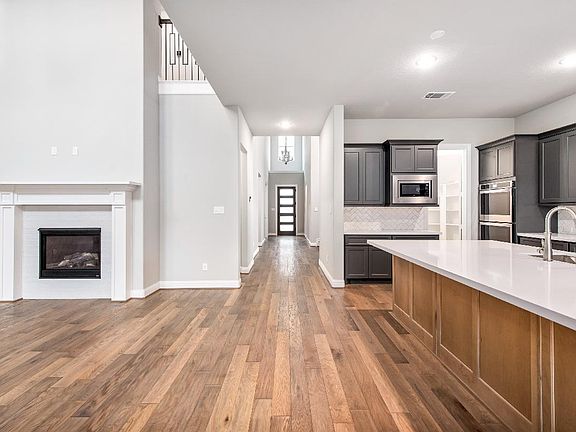 Great room view to front foyer