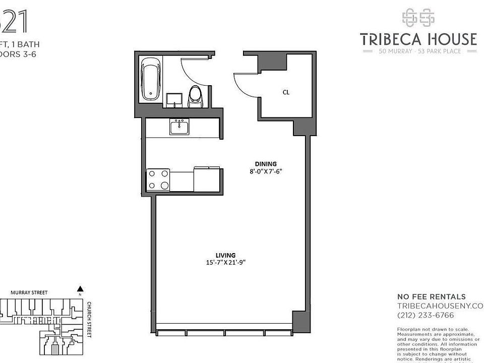 1st image of 50 Murray St APT 521