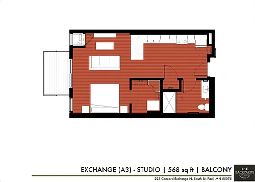 Floor plan The Backyards - Exchange (A3)