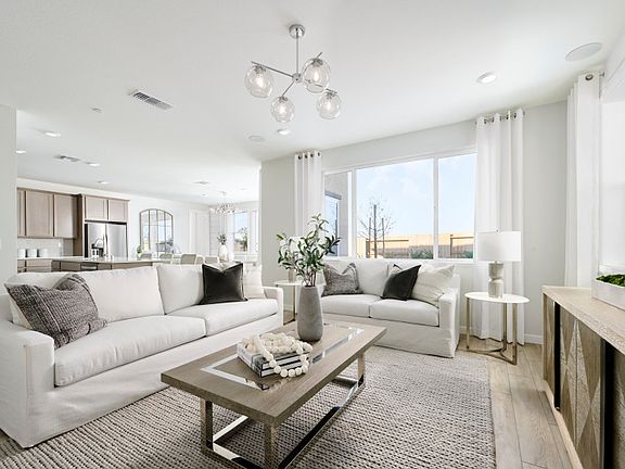 Spacious illuminated gathering room