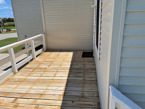 Street-facing deck.