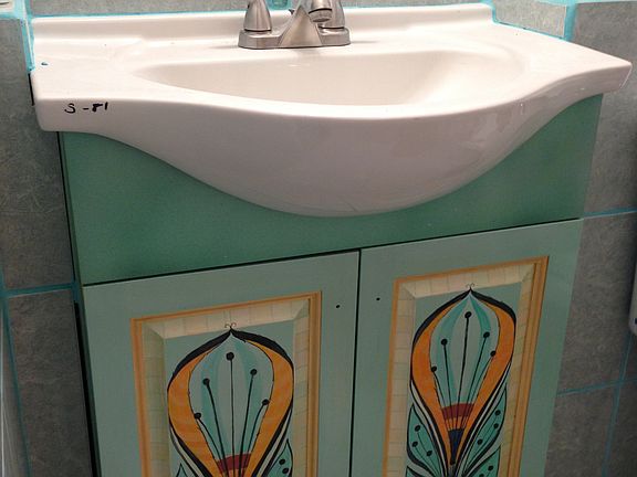 Master bath vanity