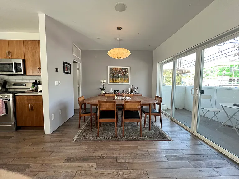 Dining room and balcony