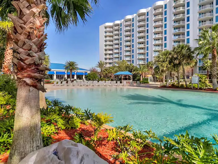 Gorgeous lush landscaping at the resort, all can be enjoyed from your condo as well.
