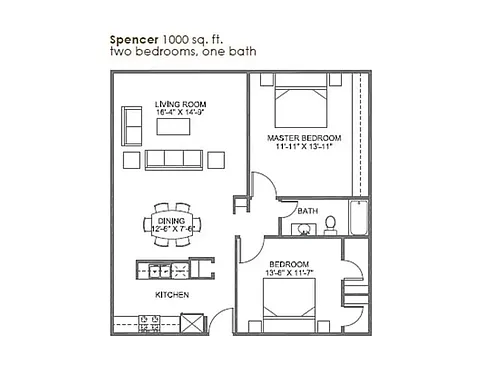 Floor plan Spencer