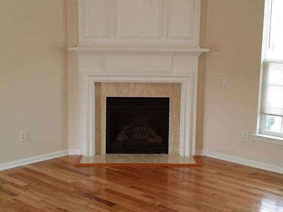 Gas fireplace.