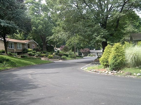 LOCATION, cul-de-sac street.
