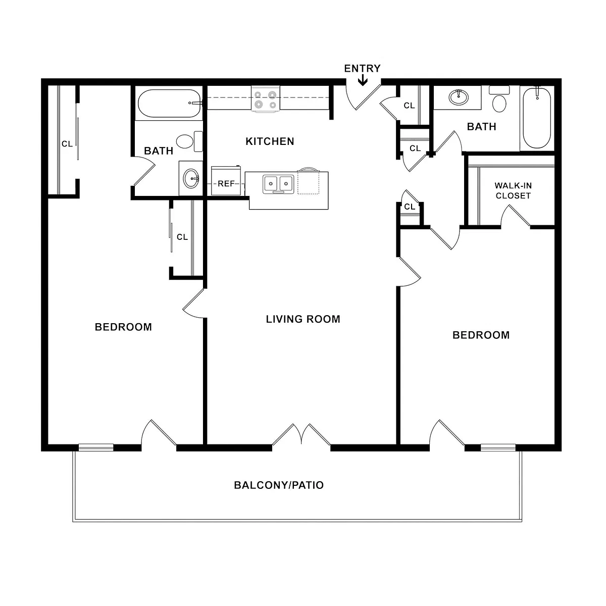 Floor plan 2X2 G