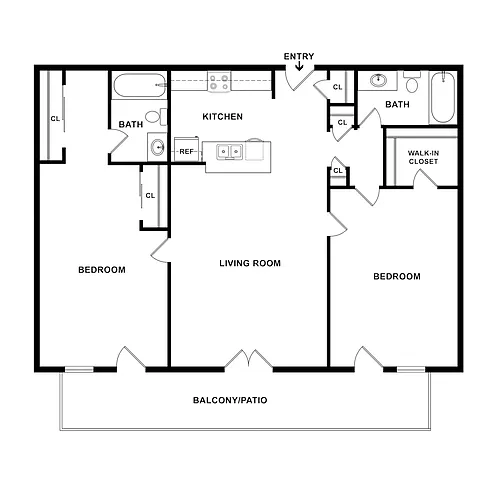 Floor plan 2X2 G