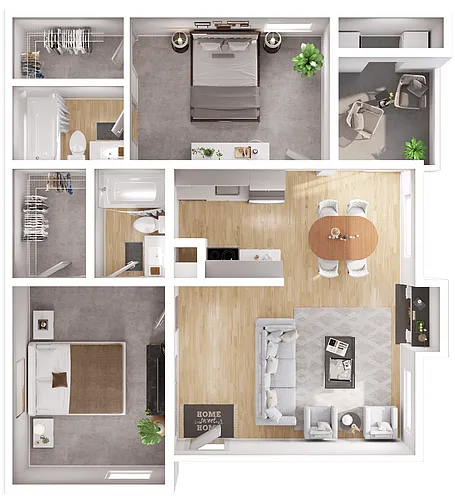 Floor plan 2B