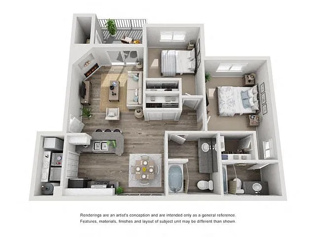 Floor plan Two Bedroom