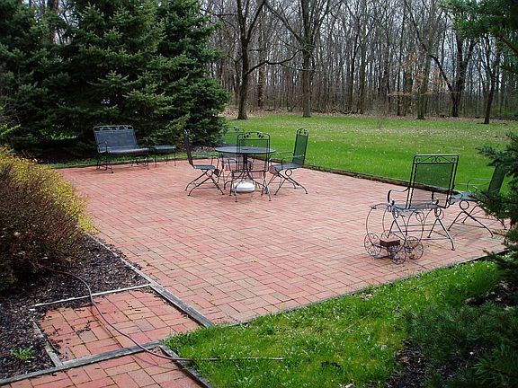 Rear patio.