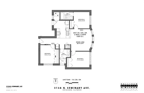 Floor plan Three Bedroom
