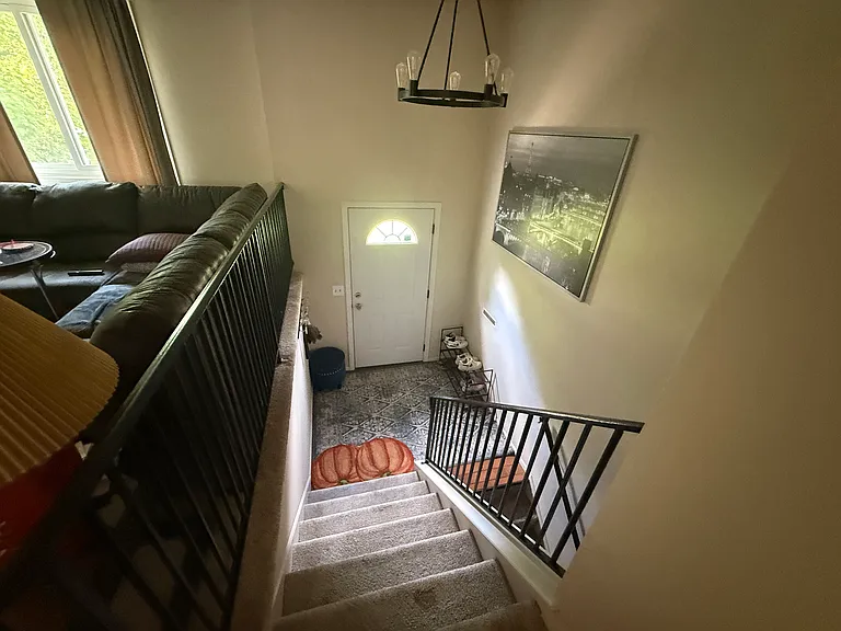 Stairway to exit and to downstairs