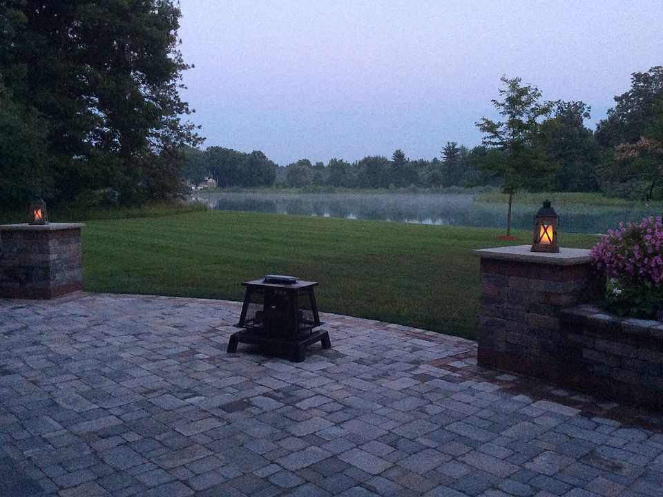 Summer evening by the fire