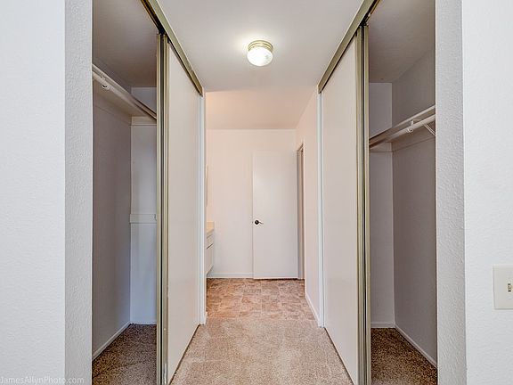 Dual Closets in Master Bedroom