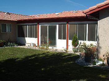 Another look at Enclosed Patio from Rear Yard