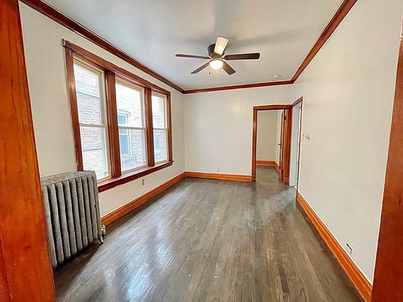 A formal spacious dining room with great natural l
