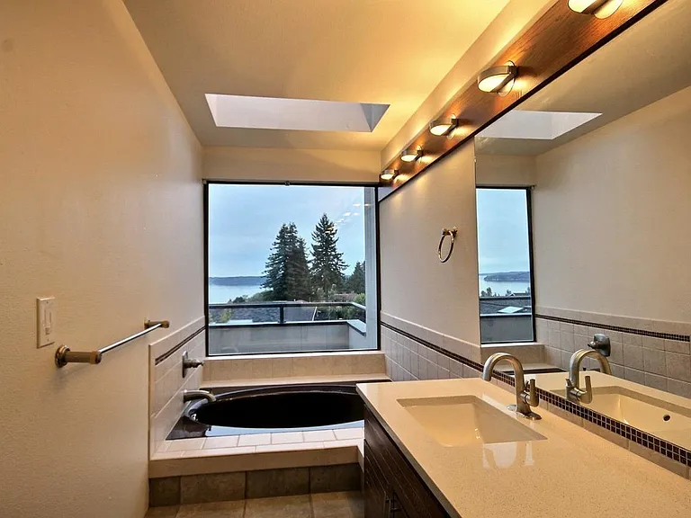 Enjoy the view while in the bath