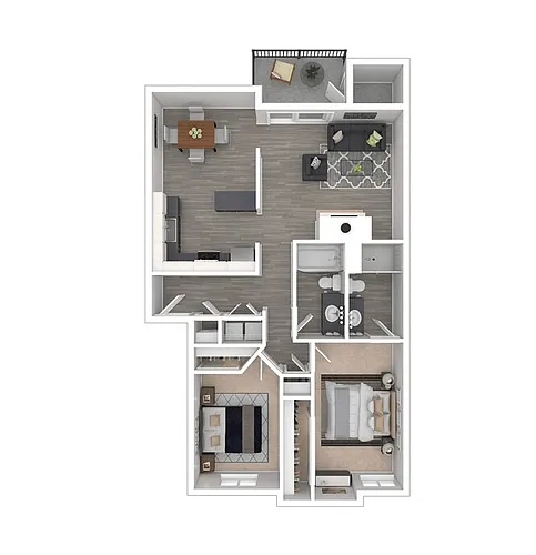 Floor plan 2x2a