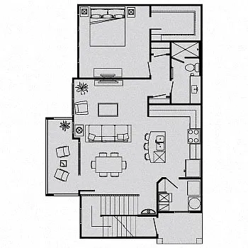 Floor plan A (att gar)