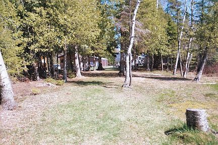 camp site and lake.