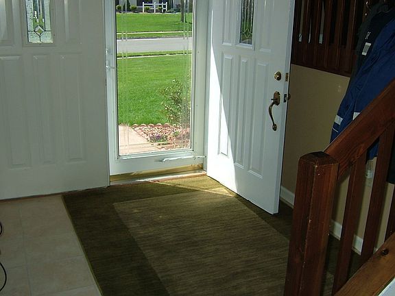 Double door foyer entry