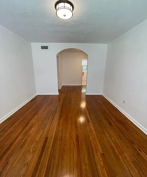 Living room as you walk in front door