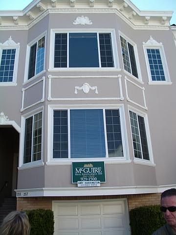 front of building