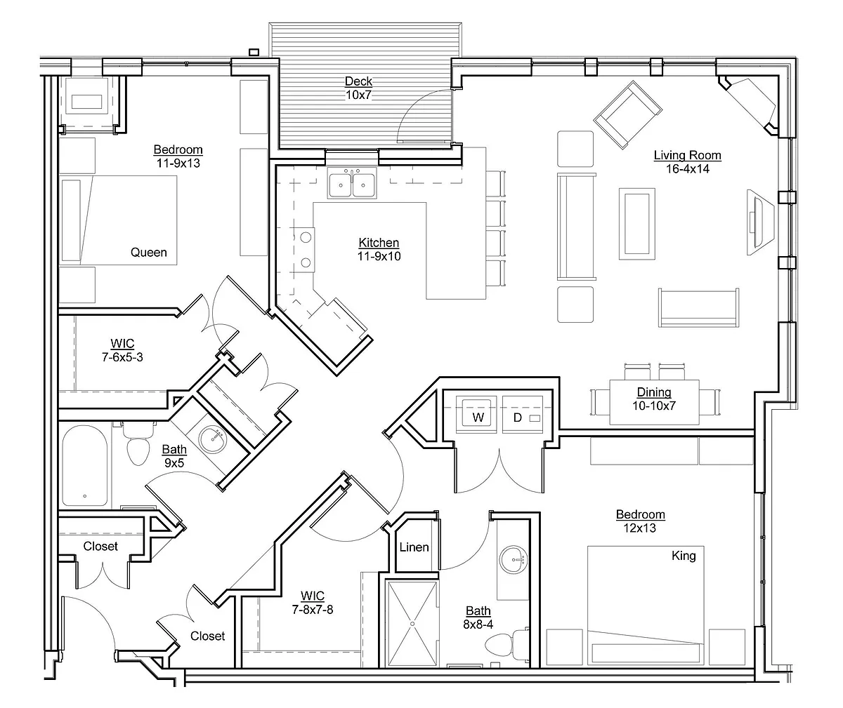 Floor plan 2J