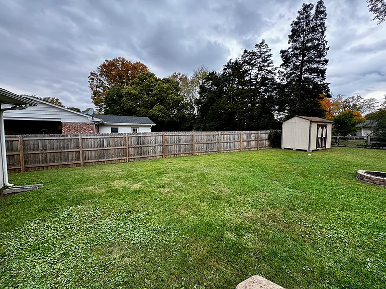 Storage Shed included
