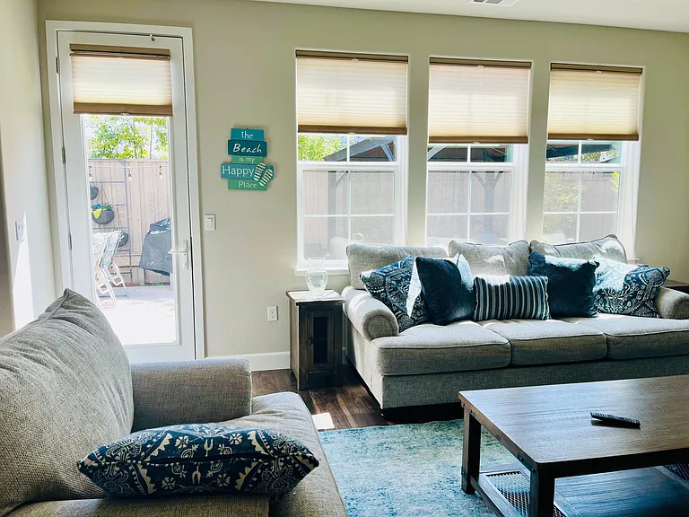 Sun filled living room