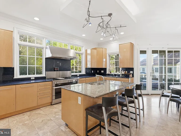 Bright and airy modern kitchen space.