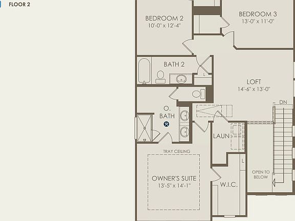 Alexander Floor Plan, Quick Move-in Home, Floor 2