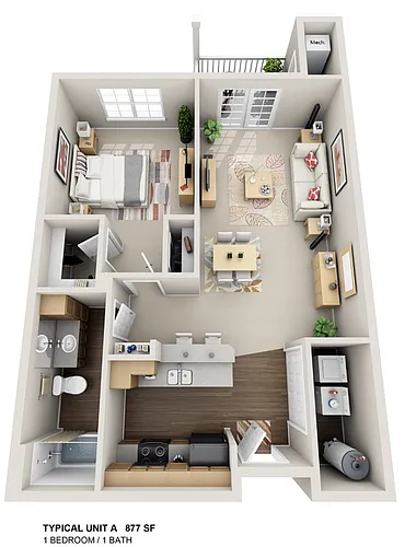 Floor plan 1 Bedroom
