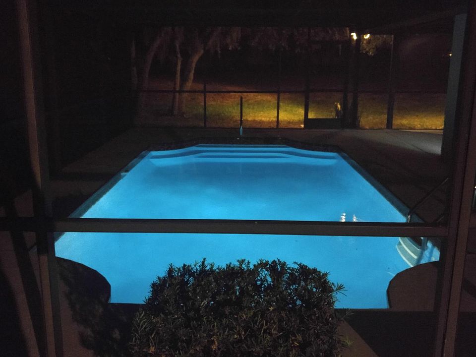 Pool at night