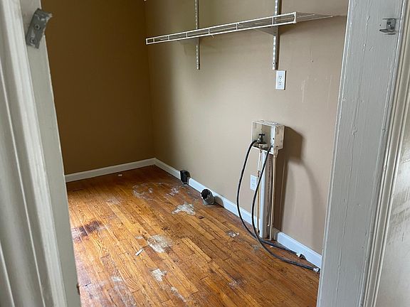 Laundry with lots of storage.