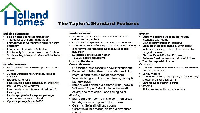 Standard Features