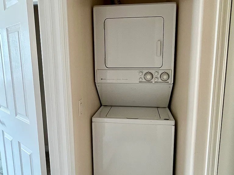 Enjoy the convenience of your own washer and dryer right inside the unit