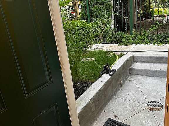 Outside front view.