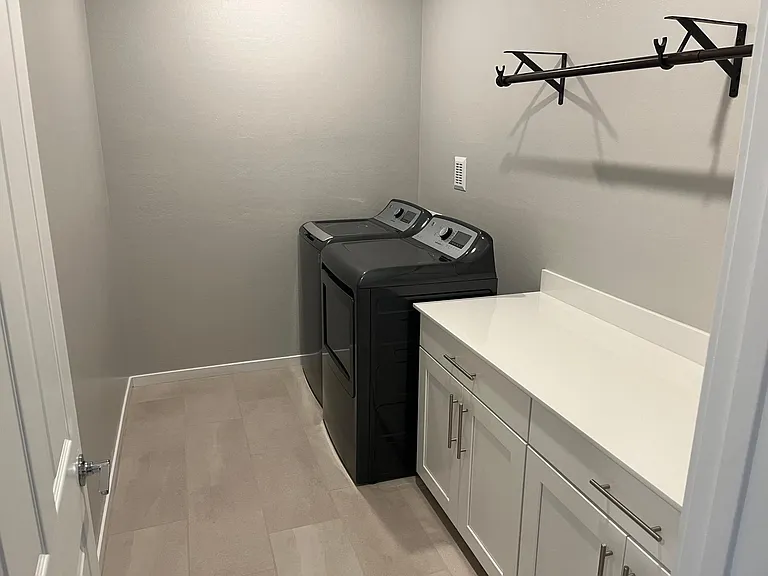 laundry room, upstairs