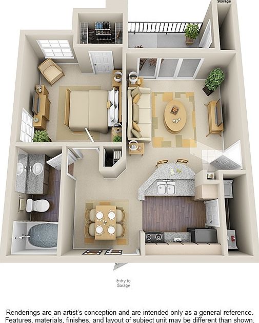 3D View of Athens floor plan