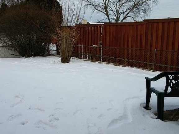 Fenced in back yard