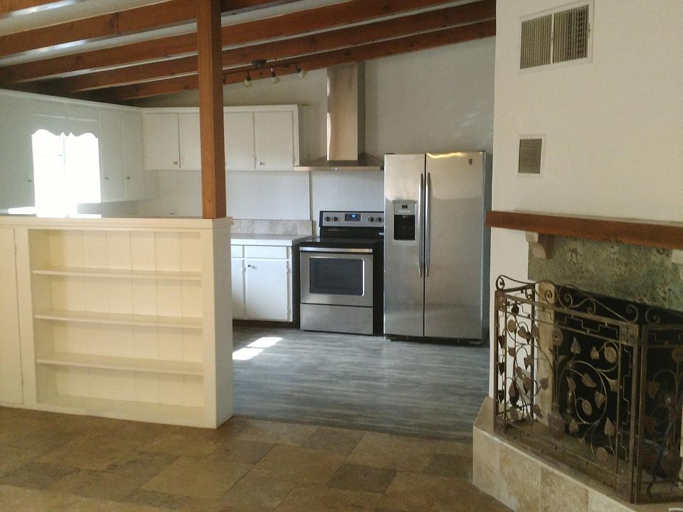 View of kitchen from living room