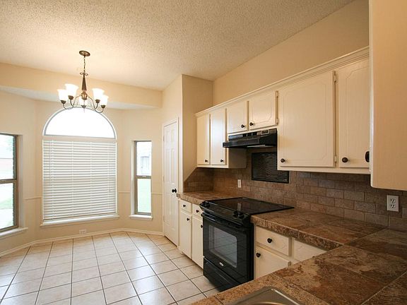Kitchen with large window