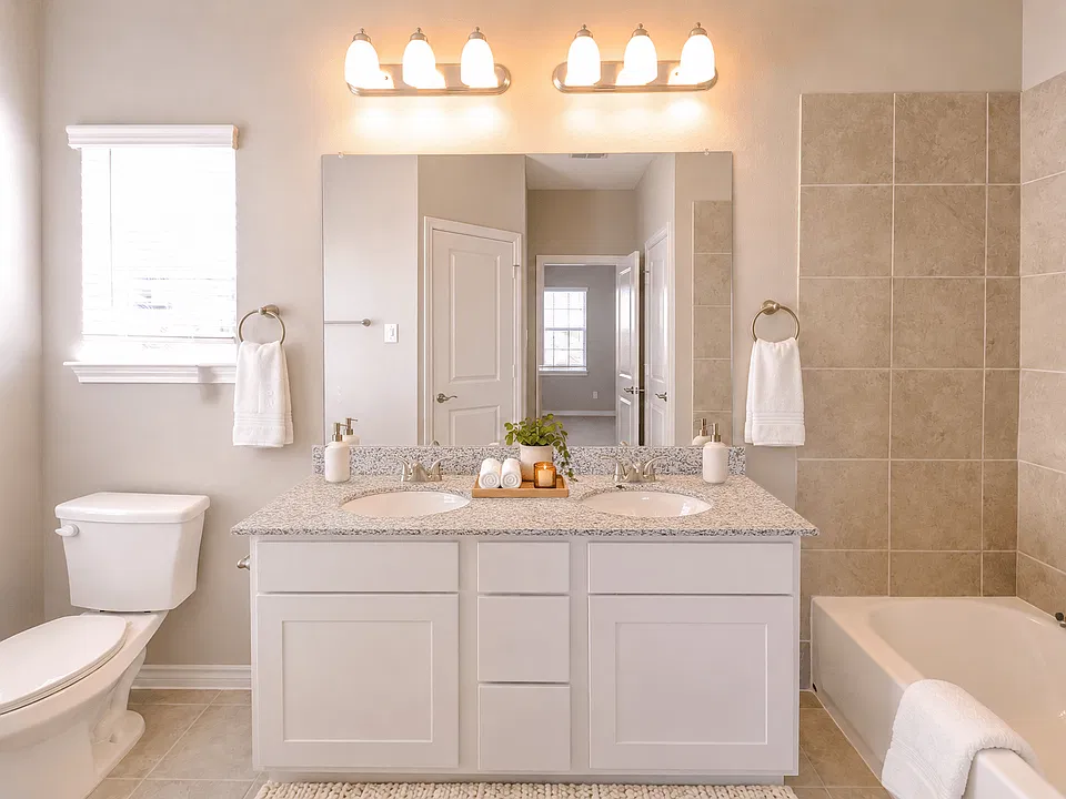 Ensuite Bathrooms with Dual Vanities