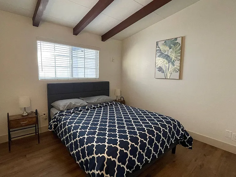 Bedroom 2 with a queen mattress.