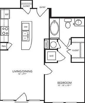 Landmark On Lovers - A1-1 - 1 Beds - 1 Baths - 593 Sq. ft.