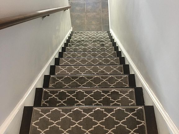 Stairs leading up to main living area